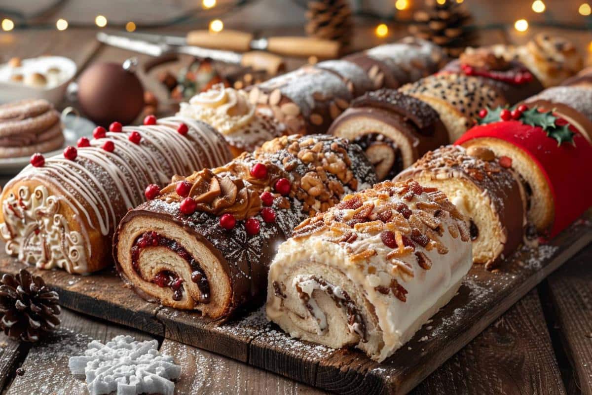 Lot De Décorations Anciennes Pour Gâteau Et Bûche De Noël - Pièces Vintage Multicolores, En Bon état