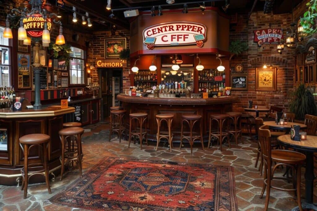 bars et restaurants séries américaines : image représentant des lieux emblématiques de séries américaines