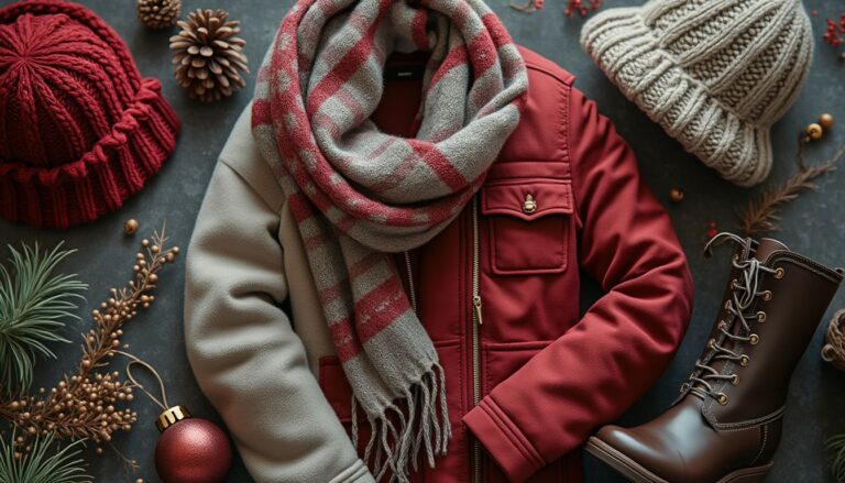 accessoires d'hiver : sélection de bonnets, écharpes et gants pour l'hiver