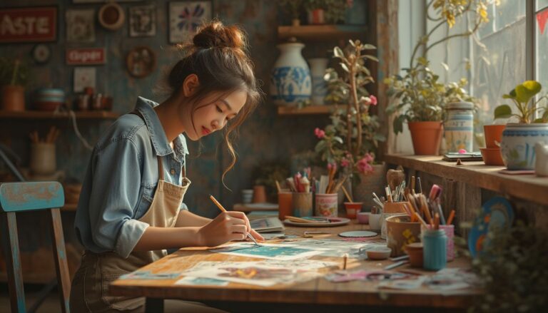 customisation meubles : exemple de meuble personnalisé avec peinture et stickers