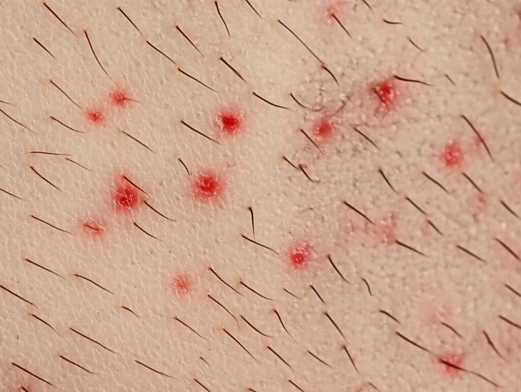 épilation : application de gel d'aloe vera sur une peau après épilation