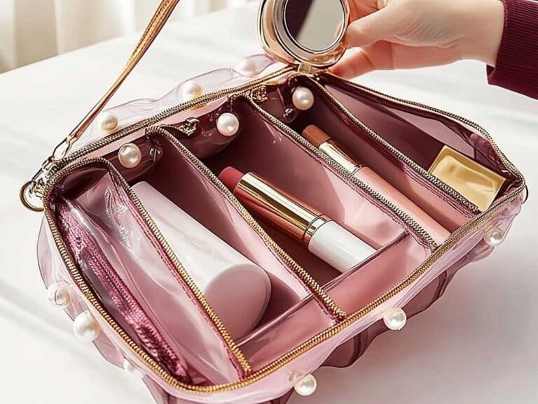 maquillage minimaliste : trousse de maquillage compacte avec fond de teint hydratant et accessoires