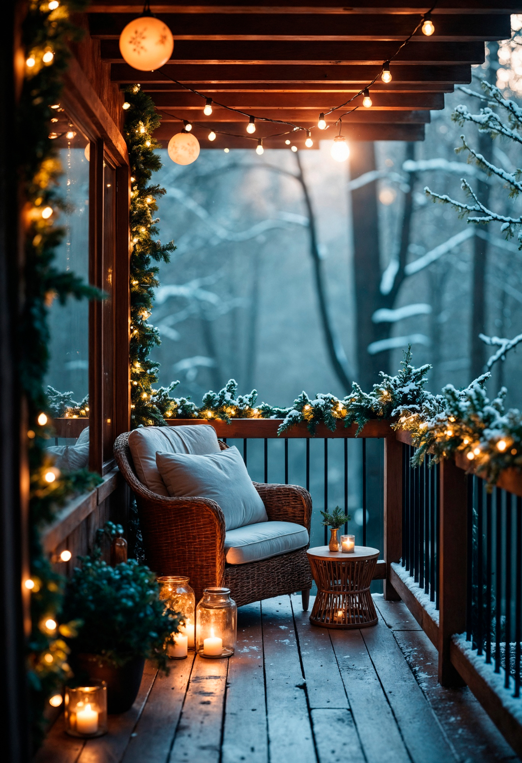 Une terrasse pour l'hiver