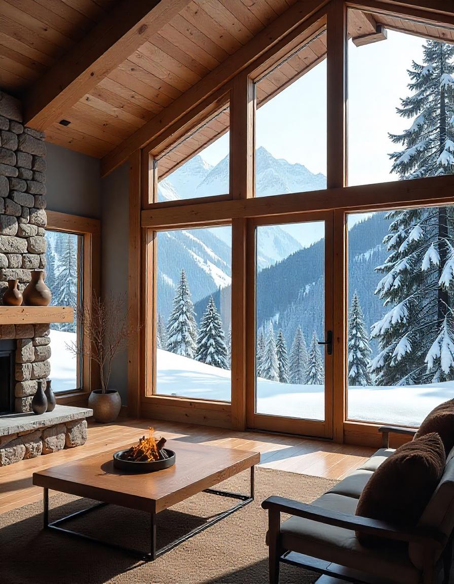 Un chalet moderne et chaleureux