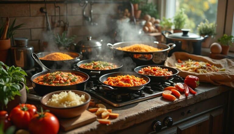 batch cooking : plats variés et préparations culinaires organisées
