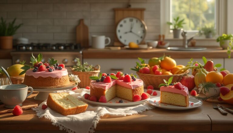 gâteaux sains : assortiment coloré de gâteaux healthy à base d'ingrédients naturels