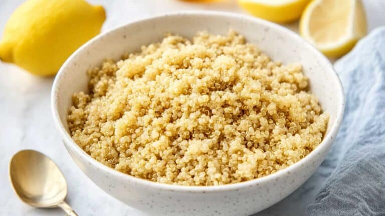 quinoa : grains de quinoa prêts à la cuisson