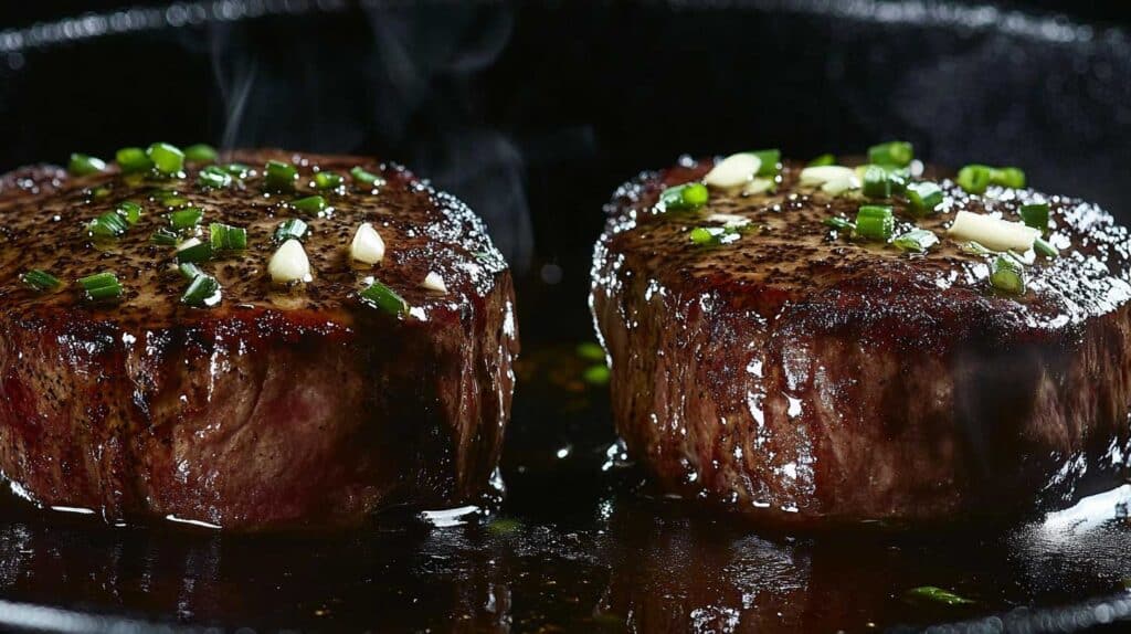 filet mignon au Cookeo : plat de filet mignon cuit dans un Cookeo avec une belle présentation