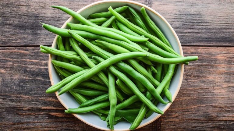 haricots verts : des haricots verts frais et éclatants après cuisson
