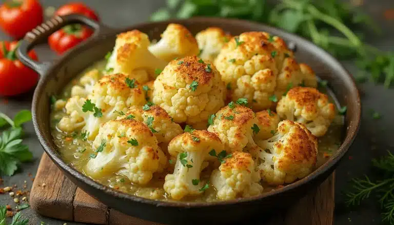 chou-fleur : chou-fleur frais préparé pour la cuisson