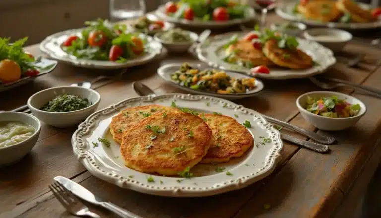 galettes de pommes de terre : galettes dorées et croustillantes prêtes à être servies