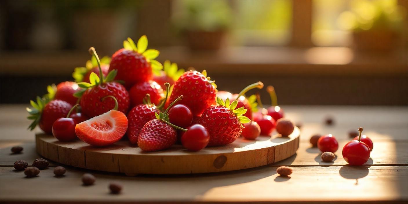 Fraises, cerises et autres fruits