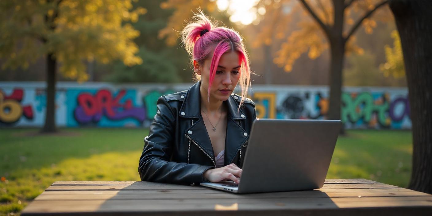 Une personne qui envoie un mail sur son ordinateur