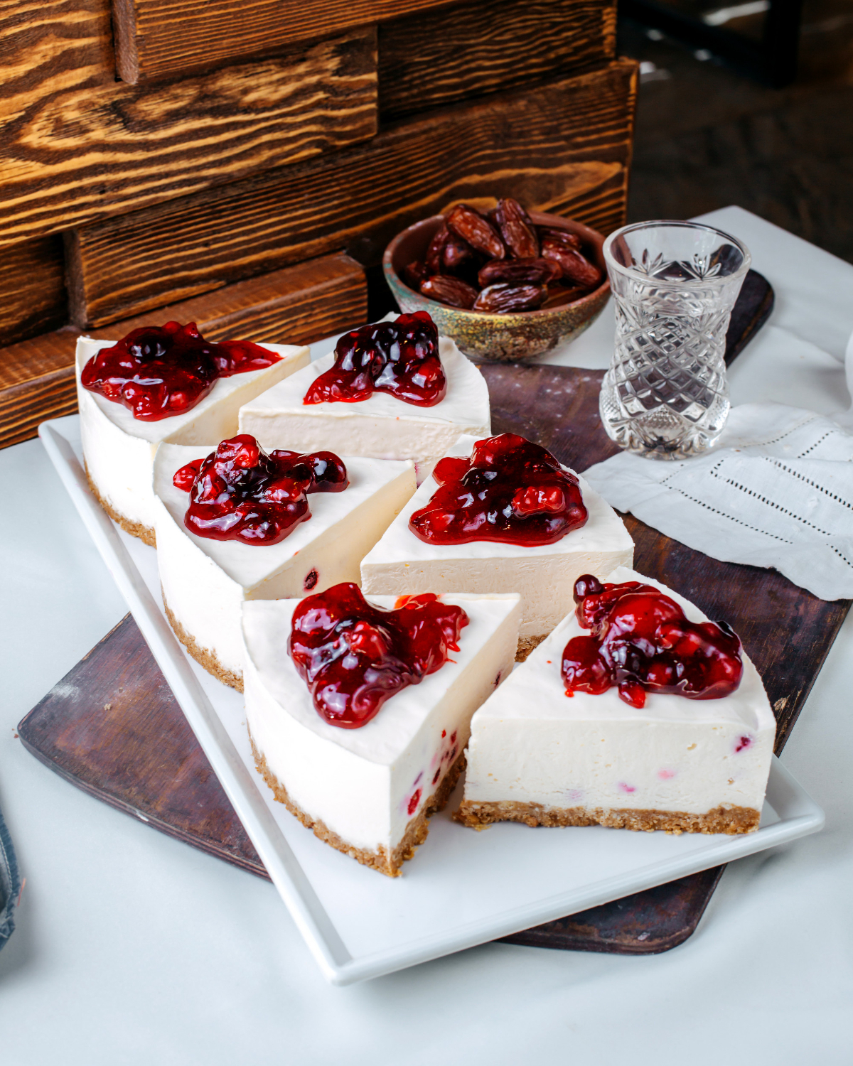 Des cheesecakes sans cuisson