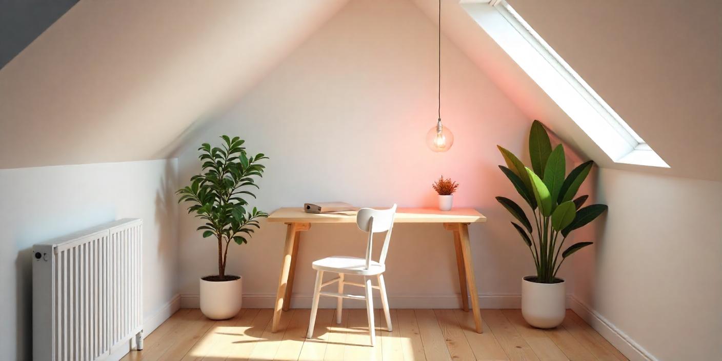 Un bureau dans un espace restreint