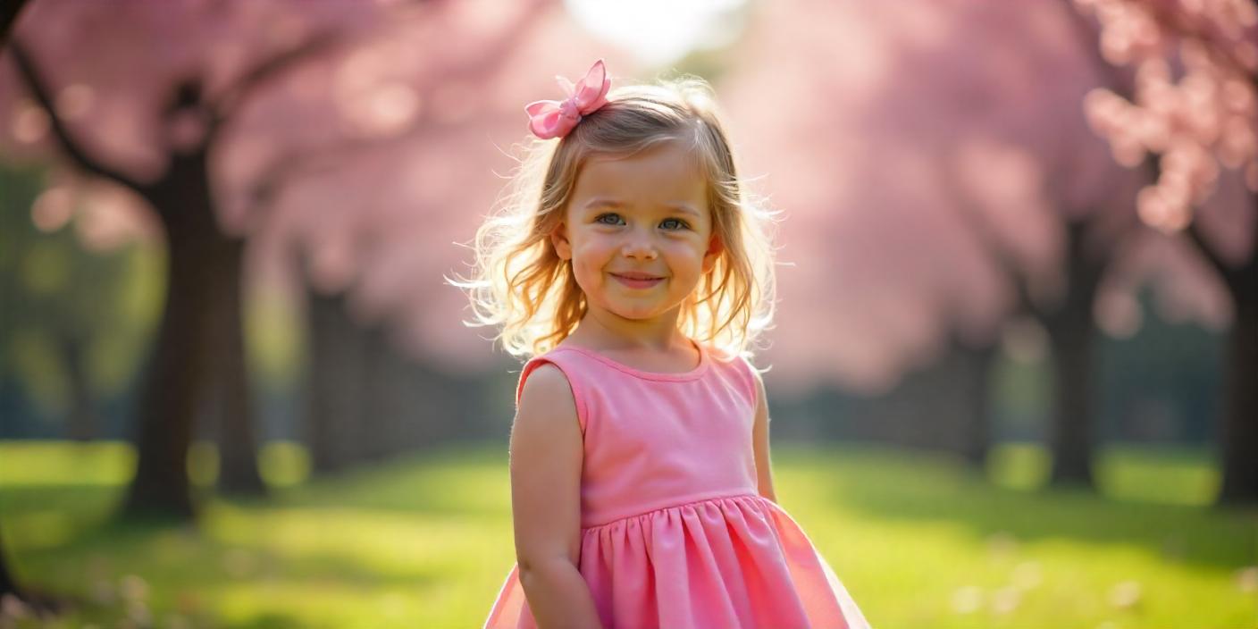 Mode enfants la couleur rose bonbon