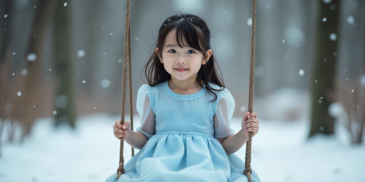 Une robe en voile pour enfants