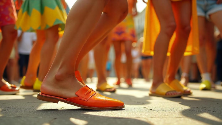 mules rétro : paire de chaussures mules rétro élégantes et confortables