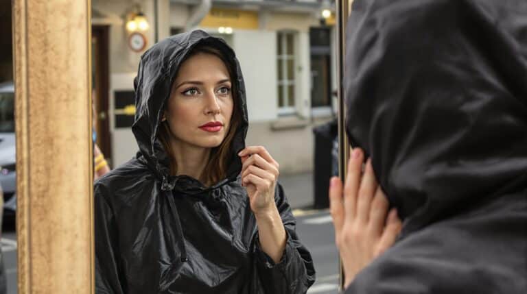 rouge : éclat de rouge attestant d'un style vibrant et lumineux