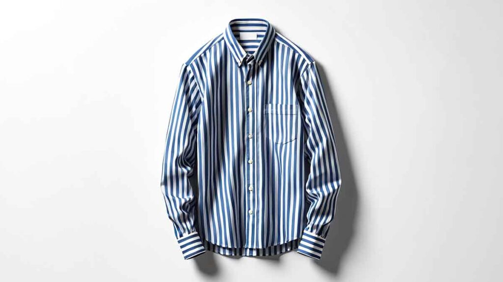 rayures fines : chemise stylée avec rayures fines modernes