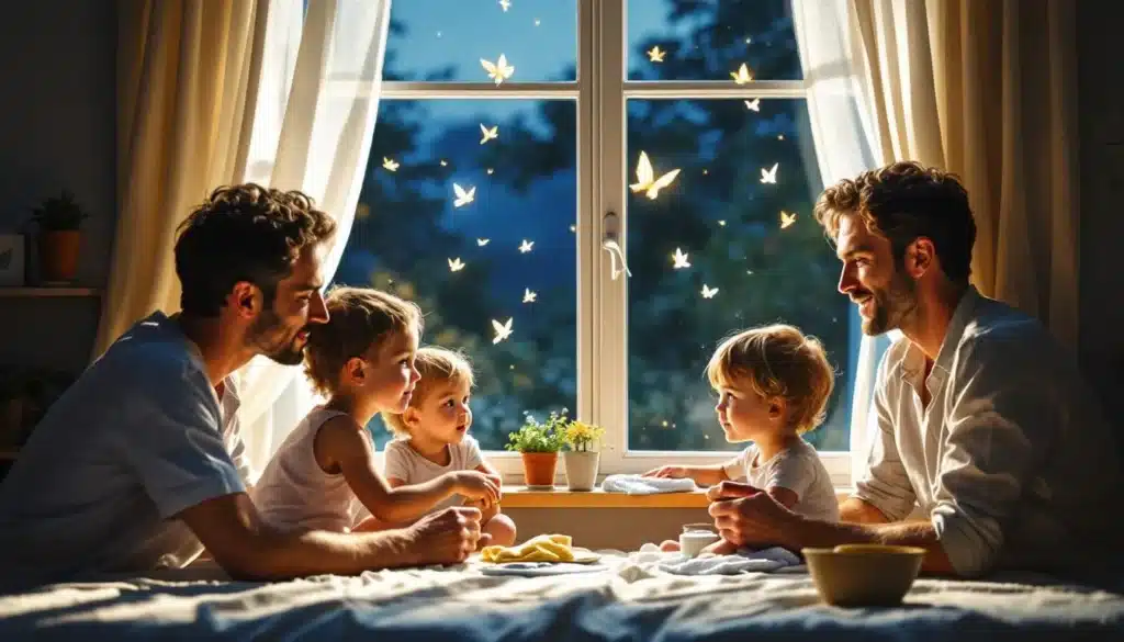 papillon de nuit : papillon de nuit attiré par la lumière dans une maison