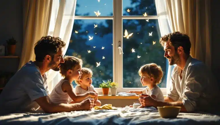 papillon de nuit : papillon de nuit attiré par la lumière dans une maison