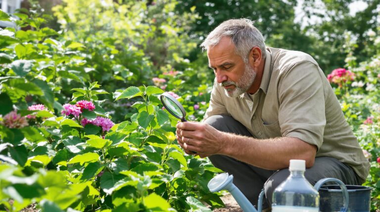 pucerons : jeunes pousses de plantes attaquées par des pucerons