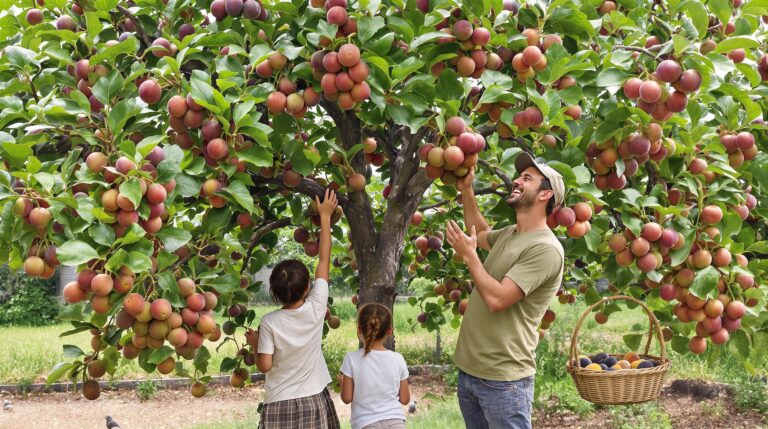 figuier : un figuier avec ses feuilles larges et ses fruits mûrs dans un jardin ensoleillé