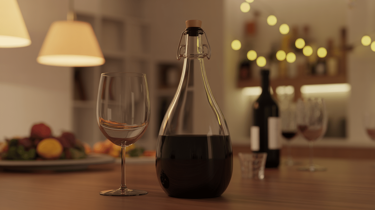 Bouteille vin anneau anti goutte service propre
