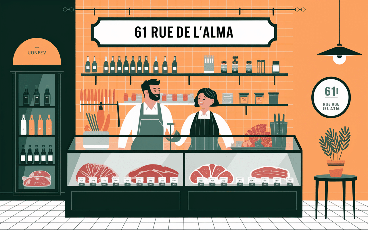 Équipe boucherie halal traiteur à Courbevoie