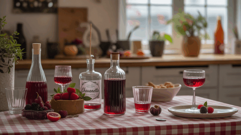 Table apéritif chouanette artisanal fruits rouges