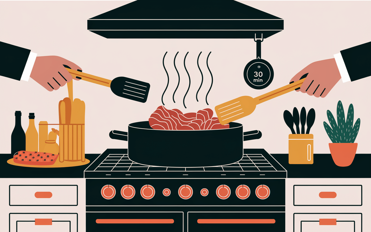 Cuisson blettes lardons à la poêle vapeur