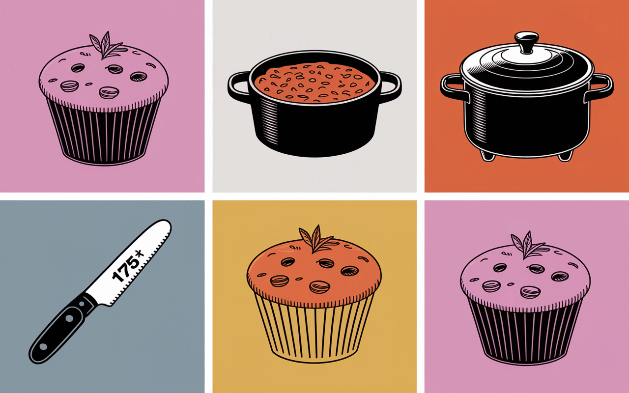Étapes clés muffins compote de pomme cuisson