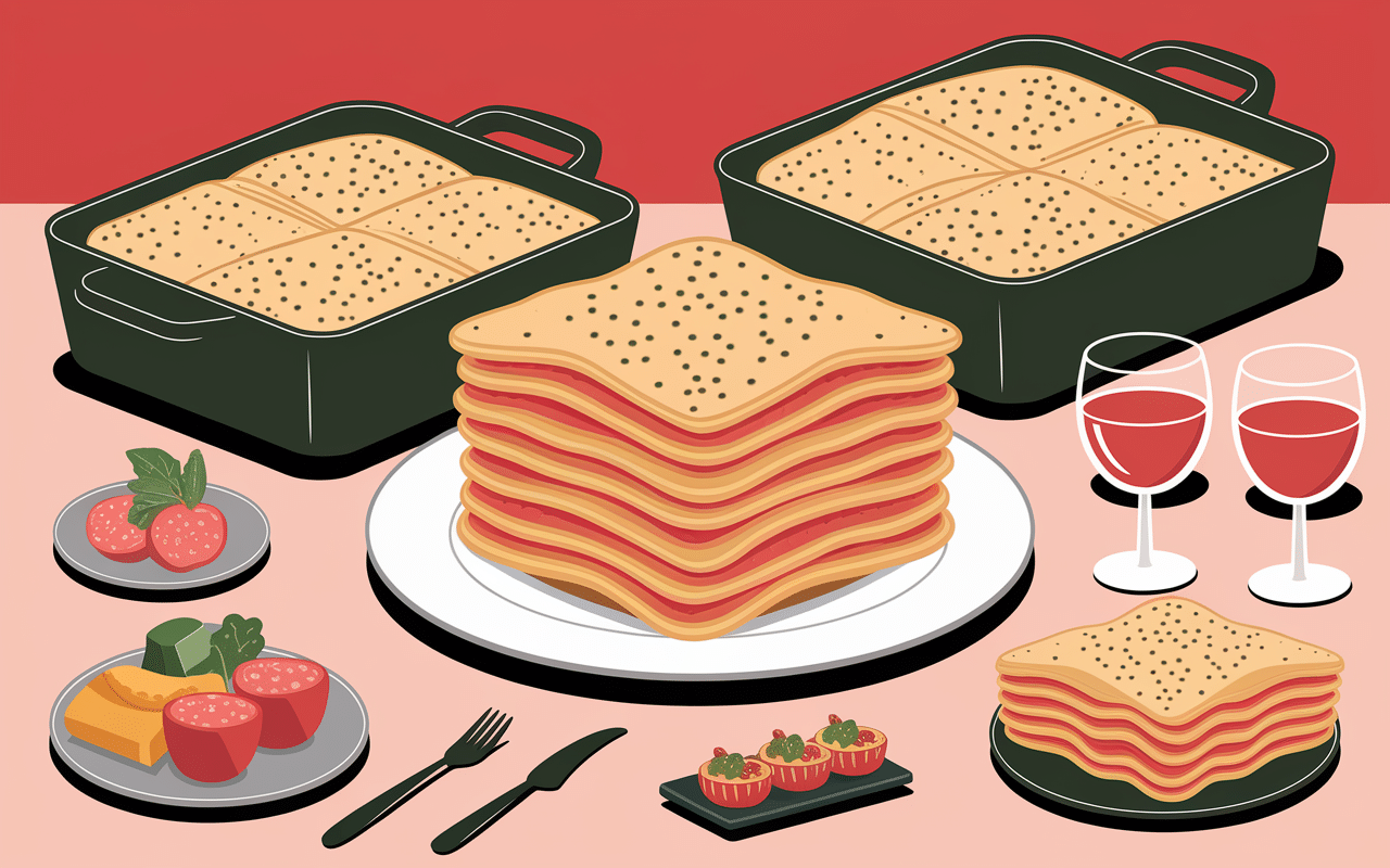 Feuilles de lasagne fraiches roulées apéritif lyon anti-gaspi