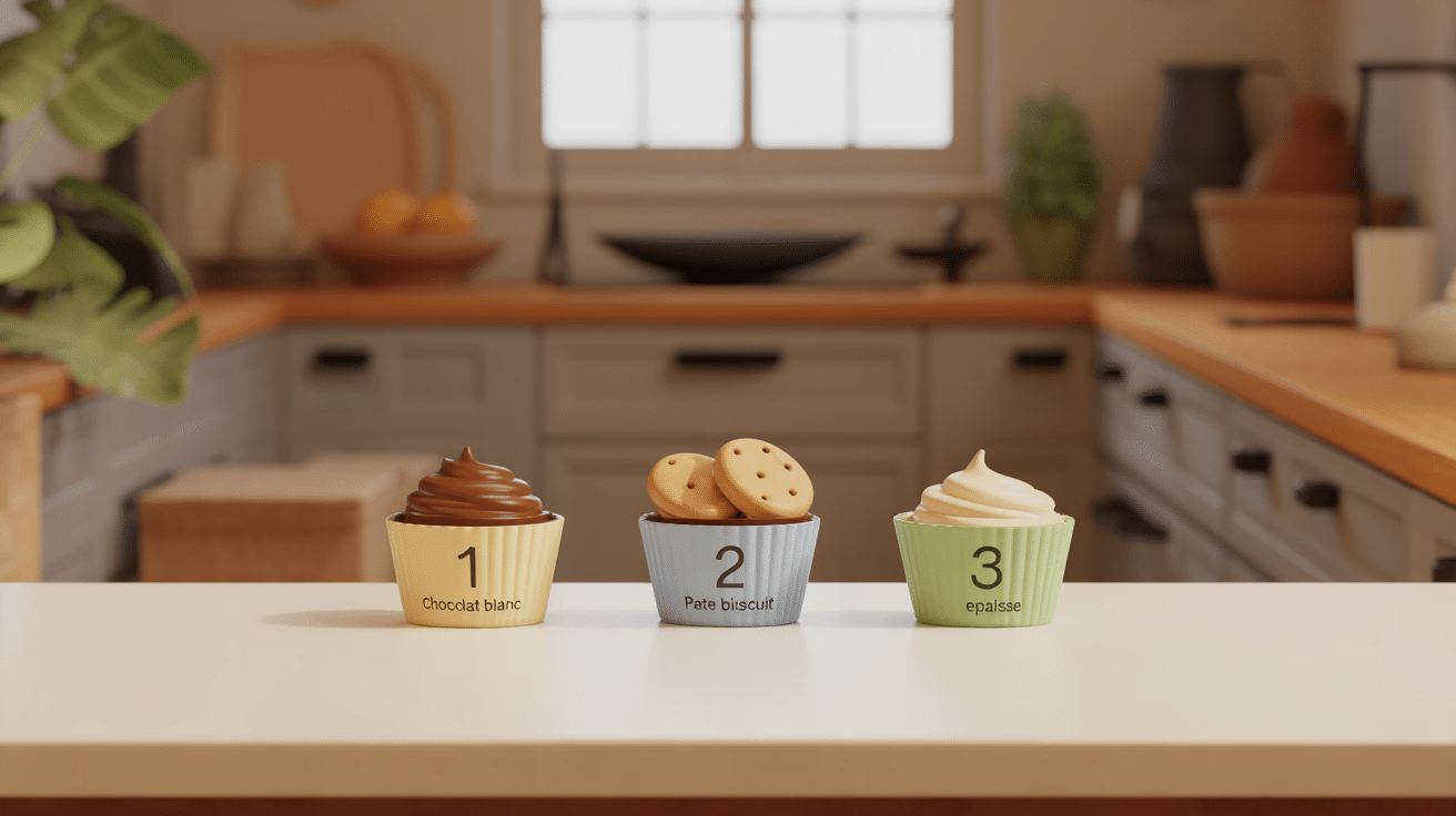 Bols ingredients ganache speculoos et alternatives vegan vue dessus