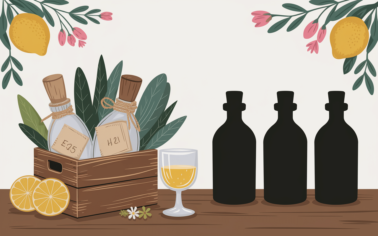 Bouteilles artisanales marché local boisson gazeuse française