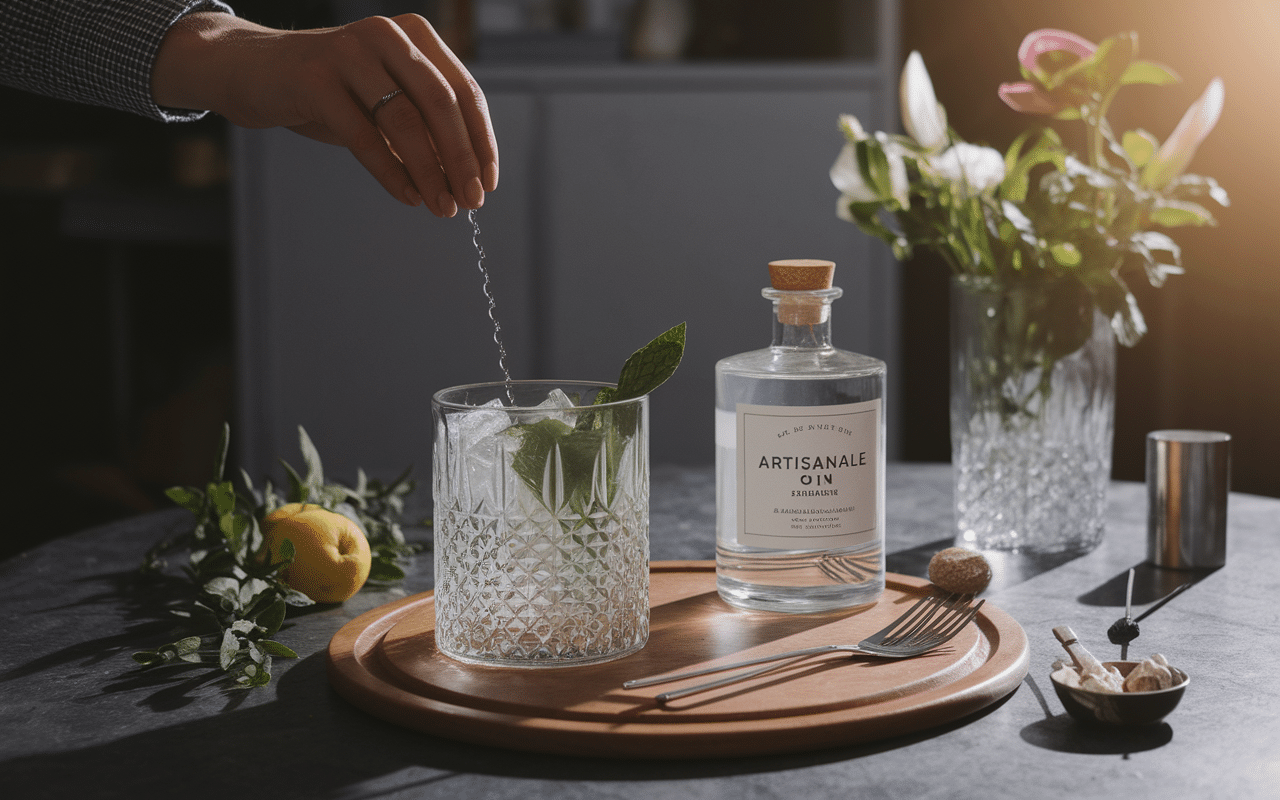 Alambic artisanal et bouteille gin Generous lyonnais
