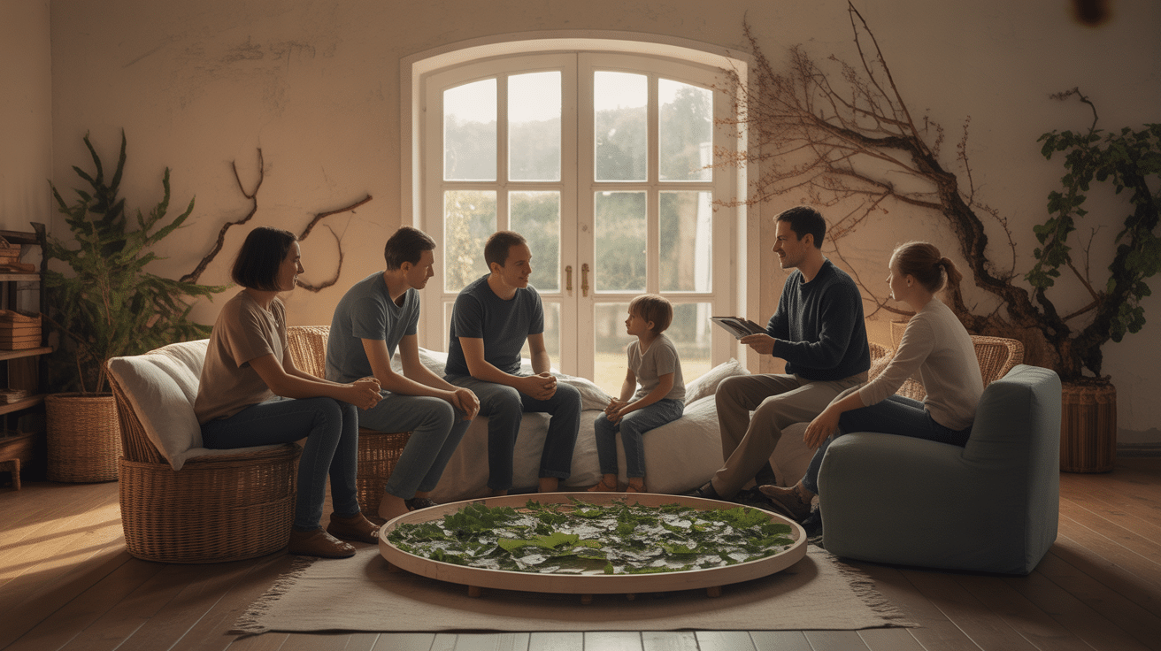 Réunion famille Liban, feuilles de vigne, transmission culinaire