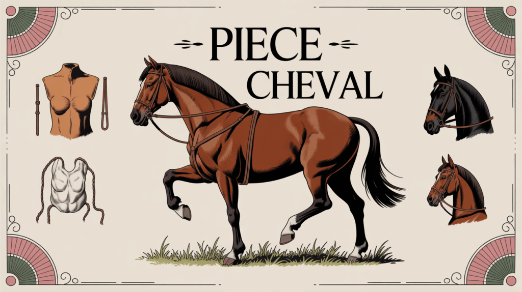 illustration piece cheval equipement anatomie lyon
