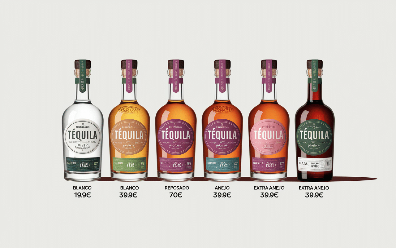 tableau prix tequila lyon blanc reposado anejo