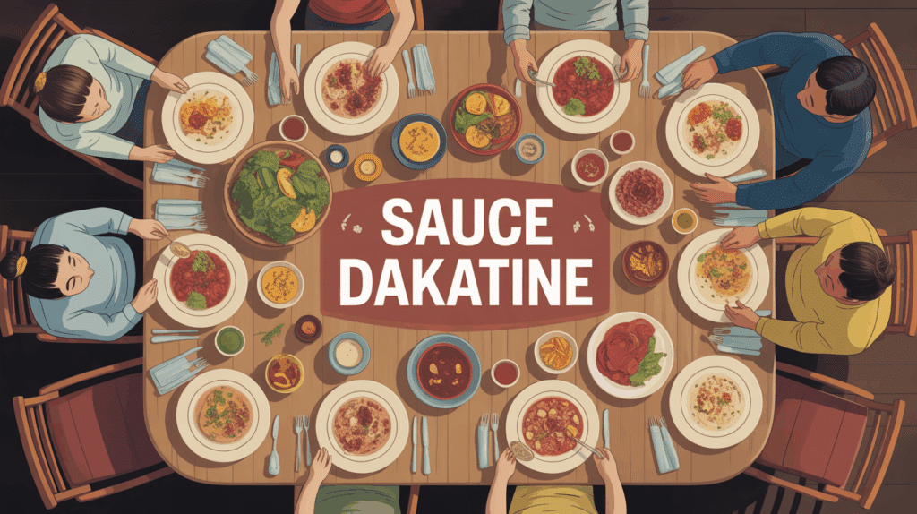 ambiance conviviale autour sauce dakatine