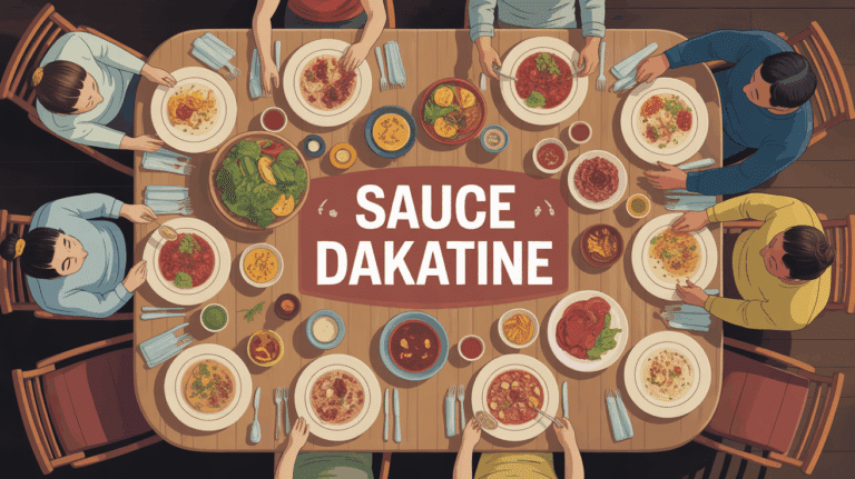 ambiance conviviale autour sauce dakatine