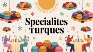 specialites turques loukoums ussel turkish delice illustration conviviale
