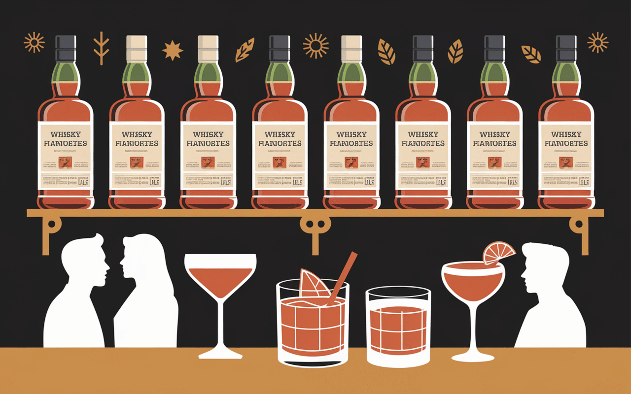 bouteilles whisky et cocktails maison lyon