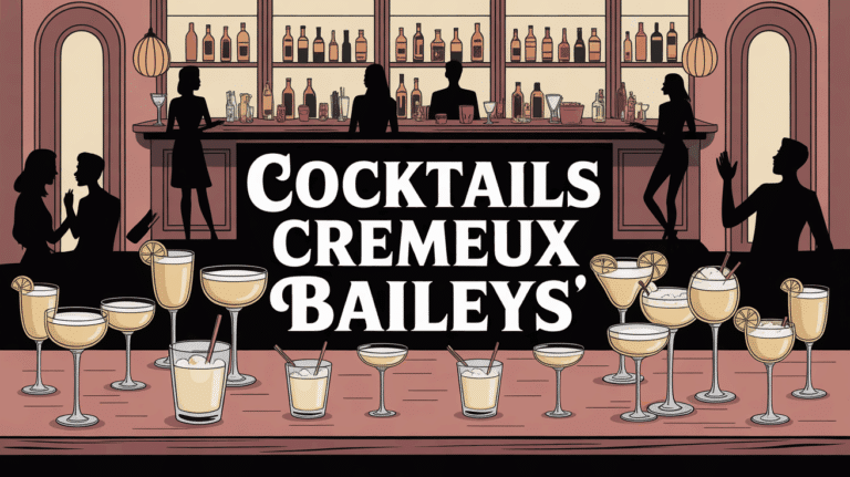 table festive avec cocktails cremeux baileys ambiance lyon