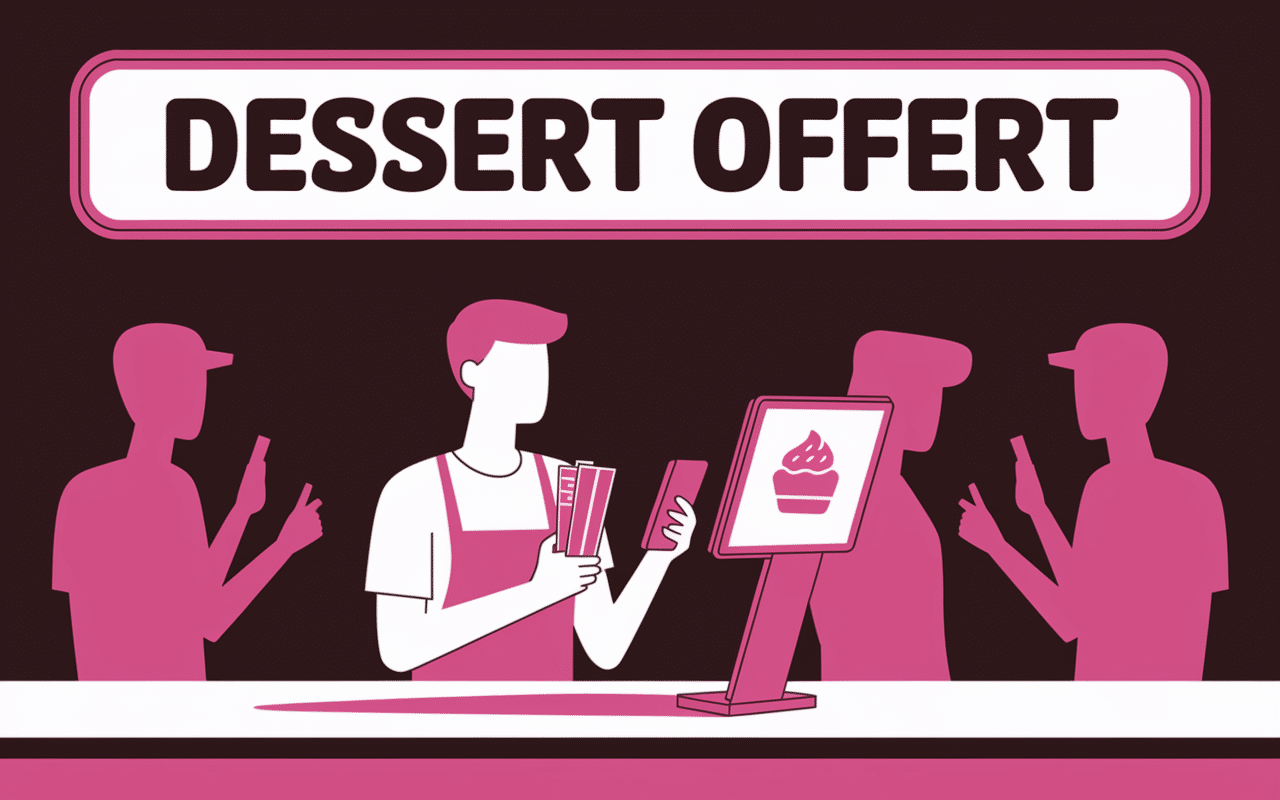 dessert offert fast-food burger king borne ticket