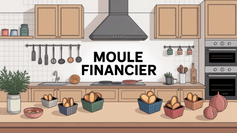moule financier silicone et fer blanc sur cuisine lyonnaise