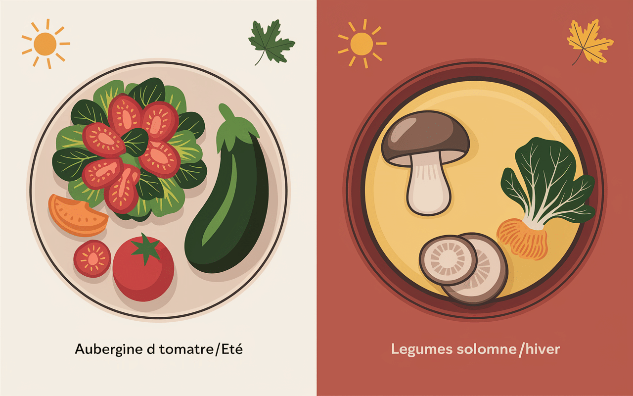 Assiettes escalope milanaise, légumes printemps, polenta et champignons hiver