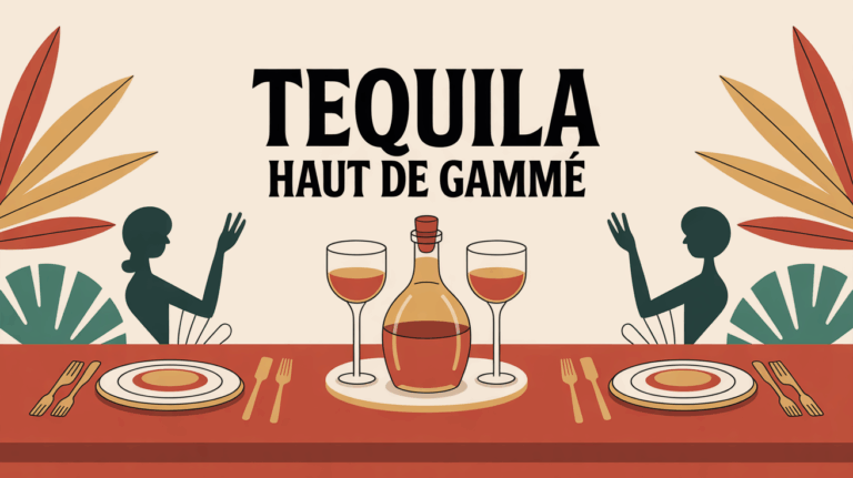 Table apéritif chic avec tequila haut de gamme Don Julio 1942