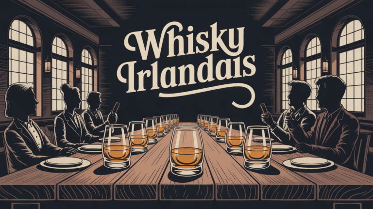 whisky irlandais pub chaleureux table conviviale